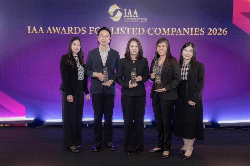 บี.กริม เพาเวอร์ คว้า 3 รางวัลคุณภาพจากเวที IAA Awards 2026 ตอกย้ำความเป็นเลิศด้านผู้นำ การเงิน และนักลงทุนสัมพันธ์